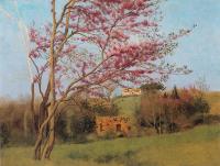 Godward, John William - Landscape - Blossoming Red Almond